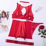 A SENSUAL LINGERIE SET WITH MINI SKIRT