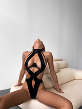 Women's lingerie bodysuit - TENTATION Black